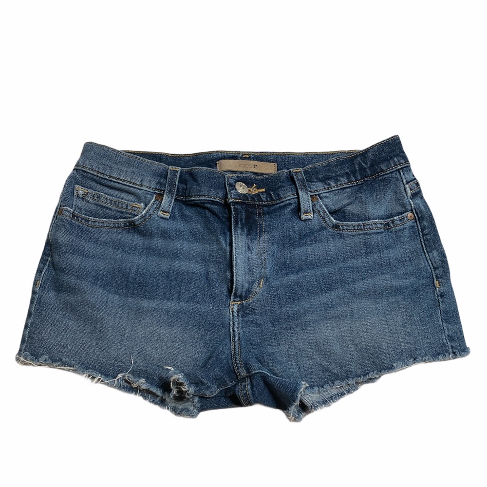 Joe's Andreea Denim Frayed Hem  Shorts Size 28